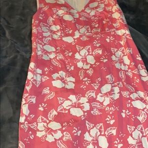 Pink floral dress